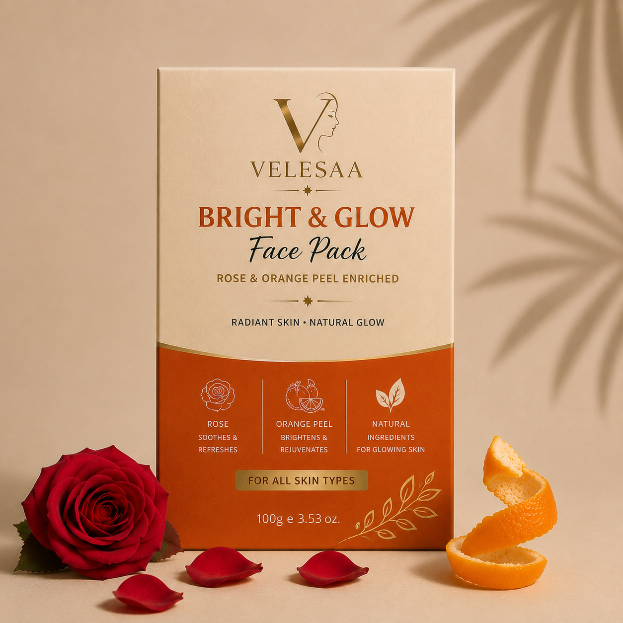 Velesaa Bright & Glow Face Pack | Brightening & Radiant Skin Care