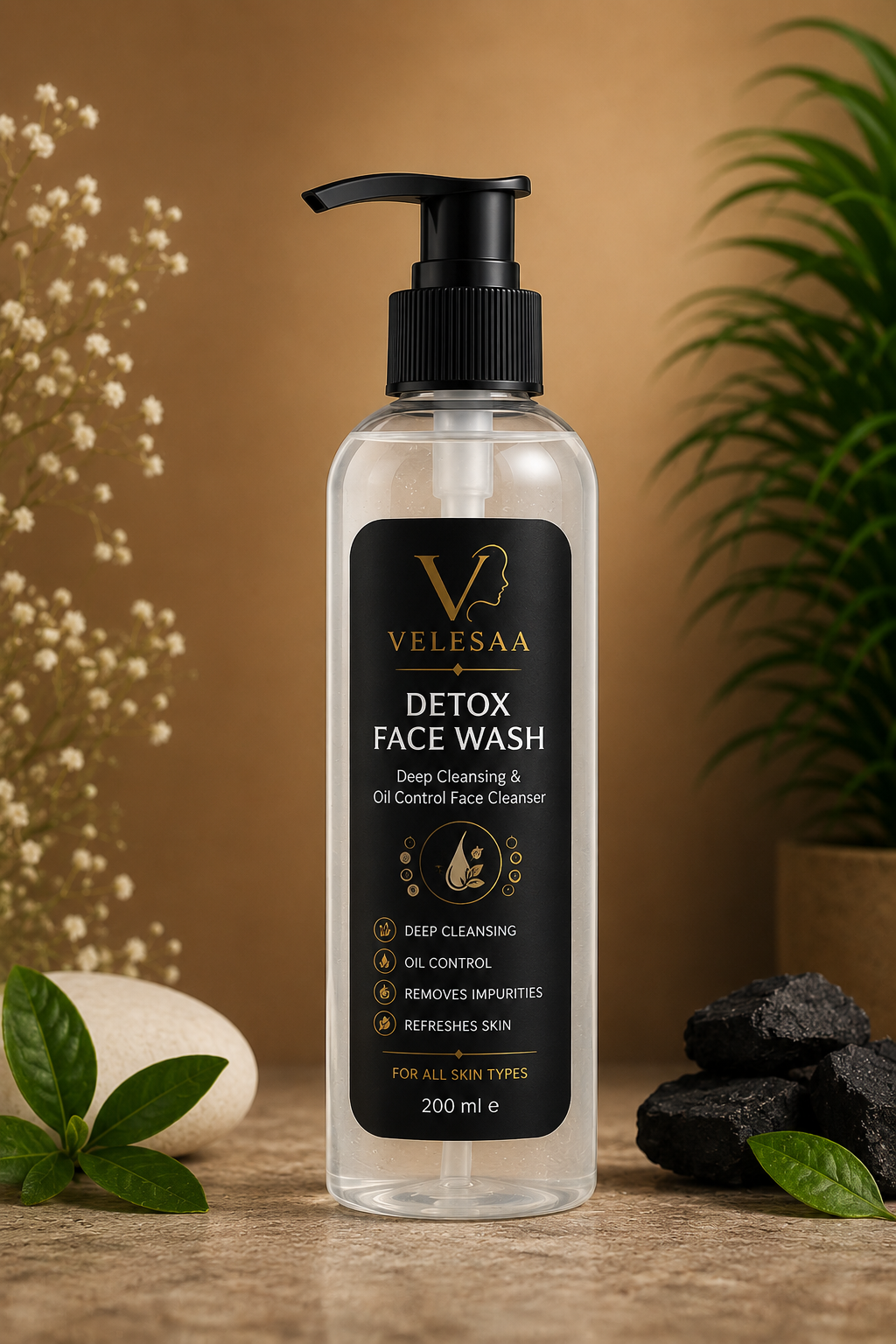 Velesaa Detox Face Wash | Deep Cleansing & Oil Control Face Cleanser